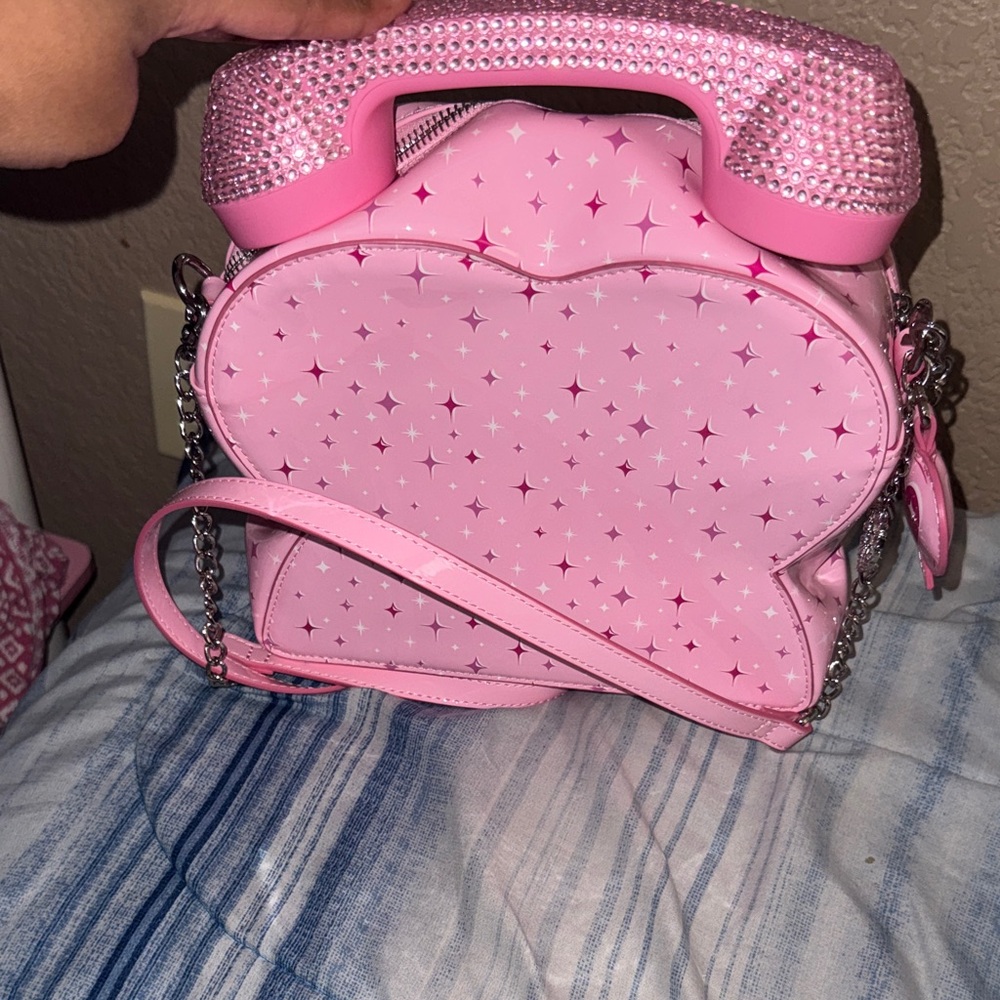 Pink Retro Telephone Handbag - Picture 3 of 4